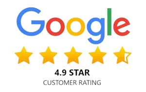 google 4.9 review score