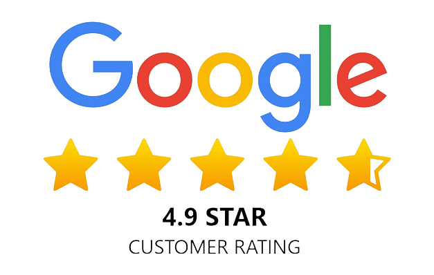 google 4.9 review score